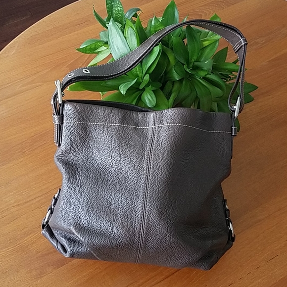 Y2K Vintage Coach 15064 Soho Pebbled Leather Hobo - Shoulder or Crossbody - Picture 3 of 11